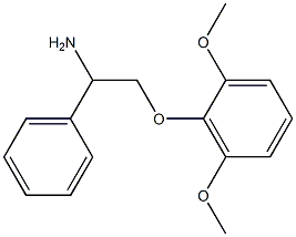 2-(2,6-dimethoxyphenoxy)-1-phenylethanamine Struktur