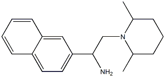 2-(2,6-dimethylpiperidin-1-yl)-1-(naphthalen-2-yl)ethan-1-amine Struktur