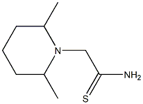 2-(2,6-dimethylpiperidin-1-yl)ethanethioamide Struktur