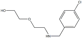 2-(2-{[(4-chlorophenyl)methyl]amino}ethoxy)ethan-1-ol Struktur