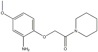 2-(2-amino-4-methoxyphenoxy)-1-(piperidin-1-yl)ethan-1-one Struktur