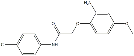 2-(2-amino-4-methoxyphenoxy)-N-(4-chlorophenyl)acetamide Struktur