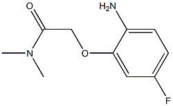 2-(2-amino-5-fluorophenoxy)-N,N-dimethylacetamide Struktur