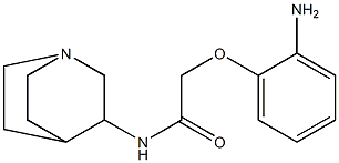 2-(2-aminophenoxy)-N-1-azabicyclo[2.2.2]oct-3-ylacetamide Struktur