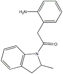 2-(2-aminophenyl)-1-(2-methyl-2,3-dihydro-1H-indol-1-yl)ethan-1-one Struktur