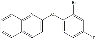 2-(2-bromo-4-fluorophenoxy)quinoline Struktur