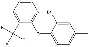 2-(2-bromo-4-methylphenoxy)-3-(trifluoromethyl)pyridine Struktur