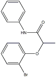 2-(2-bromophenoxy)-N-phenylpropanamide Struktur