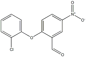 2-(2-chlorophenoxy)-5-nitrobenzaldehyde Struktur