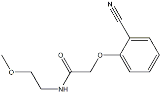 2-(2-cyanophenoxy)-N-(2-methoxyethyl)acetamide Struktur