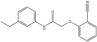 2-(2-cyanophenoxy)-N-(3-ethylphenyl)acetamide Struktur