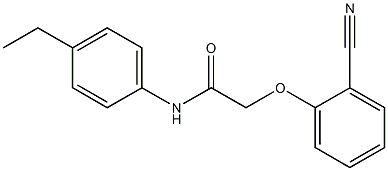 2-(2-cyanophenoxy)-N-(4-ethylphenyl)acetamide Struktur