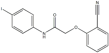 2-(2-cyanophenoxy)-N-(4-iodophenyl)acetamide Struktur