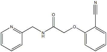 2-(2-cyanophenoxy)-N-(pyridin-2-ylmethyl)acetamide Struktur