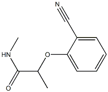 2-(2-cyanophenoxy)-N-methylpropanamide Struktur