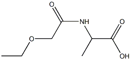 2-(2-ethoxyacetamido)propanoic acid Struktur