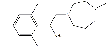 2-(4-methyl-1,4-diazepan-1-yl)-1-(2,4,6-trimethylphenyl)ethan-1-amine Struktur