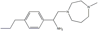 2-(4-methyl-1,4-diazepan-1-yl)-1-(4-propylphenyl)ethan-1-amine Struktur