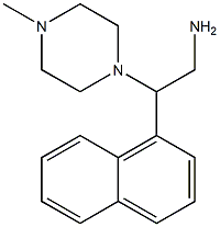 2-(4-methylpiperazin-1-yl)-2-(1-naphthyl)ethanamine Struktur