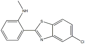 2-(5-chloro-1,3-benzothiazol-2-yl)-N-methylaniline Struktur