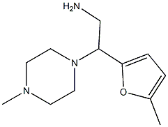 2-(5-methyl-2-furyl)-2-(4-methylpiperazin-1-yl)ethanamine Struktur