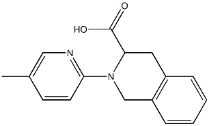 2-(5-methylpyridin-2-yl)-1,2,3,4-tetrahydroisoquinoline-3-carboxylic acid Struktur