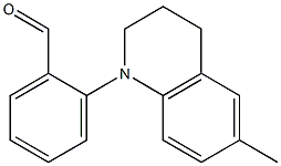 2-(6-methyl-1,2,3,4-tetrahydroquinolin-1-yl)benzaldehyde Struktur