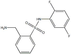 2-(aminomethyl)-N-(2,5-difluorophenyl)benzene-1-sulfonamide Struktur