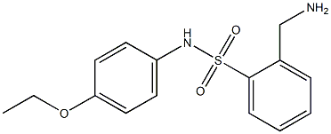 2-(aminomethyl)-N-(4-ethoxyphenyl)benzene-1-sulfonamide Struktur