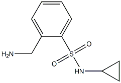 2-(aminomethyl)-N-cyclopropylbenzenesulfonamide Struktur