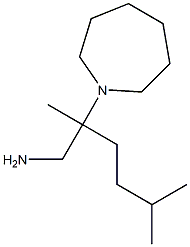 2-(azepan-1-yl)-2,5-dimethylhexan-1-amine Struktur