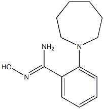 2-(azepan-1-yl)-N'-hydroxybenzene-1-carboximidamide Struktur