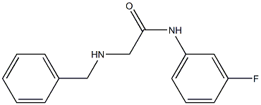 2-(benzylamino)-N-(3-fluorophenyl)acetamide Struktur