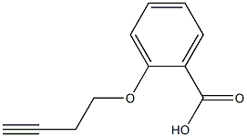 2-(but-3-ynyloxy)benzoic acid Struktur