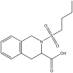 2-(butylsulfonyl)-1,2,3,4-tetrahydroisoquinoline-3-carboxylic acid Struktur