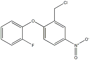 2-(chloromethyl)-1-(2-fluorophenoxy)-4-nitrobenzene Struktur