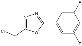 2-(chloromethyl)-5-(3,5-difluorophenyl)-1,3,4-oxadiazole Struktur