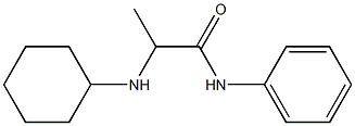 2-(cyclohexylamino)-N-phenylpropanamide Struktur