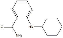 2-(cyclohexylamino)pyridine-3-carboxamide Struktur