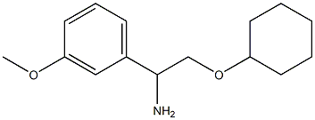 2-(cyclohexyloxy)-1-(3-methoxyphenyl)ethanamine Struktur