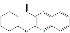 2-(cyclohexyloxy)quinoline-3-carbaldehyde Struktur