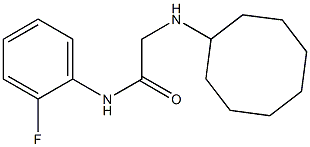 2-(cyclooctylamino)-N-(2-fluorophenyl)acetamide Struktur