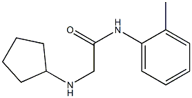 2-(cyclopentylamino)-N-(2-methylphenyl)acetamide Struktur