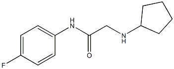 2-(cyclopentylamino)-N-(4-fluorophenyl)acetamide Struktur