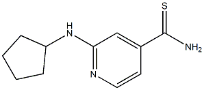 2-(cyclopentylamino)pyridine-4-carbothioamide Struktur