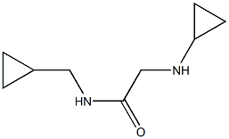 2-(cyclopropylamino)-N-(cyclopropylmethyl)acetamide Struktur