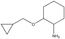 2-(cyclopropylmethoxy)cyclohexan-1-amine Struktur