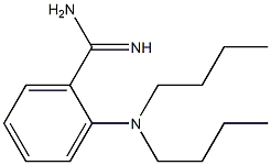 2-(dibutylamino)benzene-1-carboximidamide Struktur