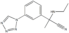 2-(ethylamino)-2-[3-(1H-1,2,3,4-tetrazol-1-yl)phenyl]propanenitrile Struktur