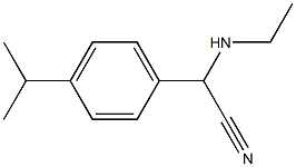 2-(ethylamino)-2-[4-(propan-2-yl)phenyl]acetonitrile Struktur